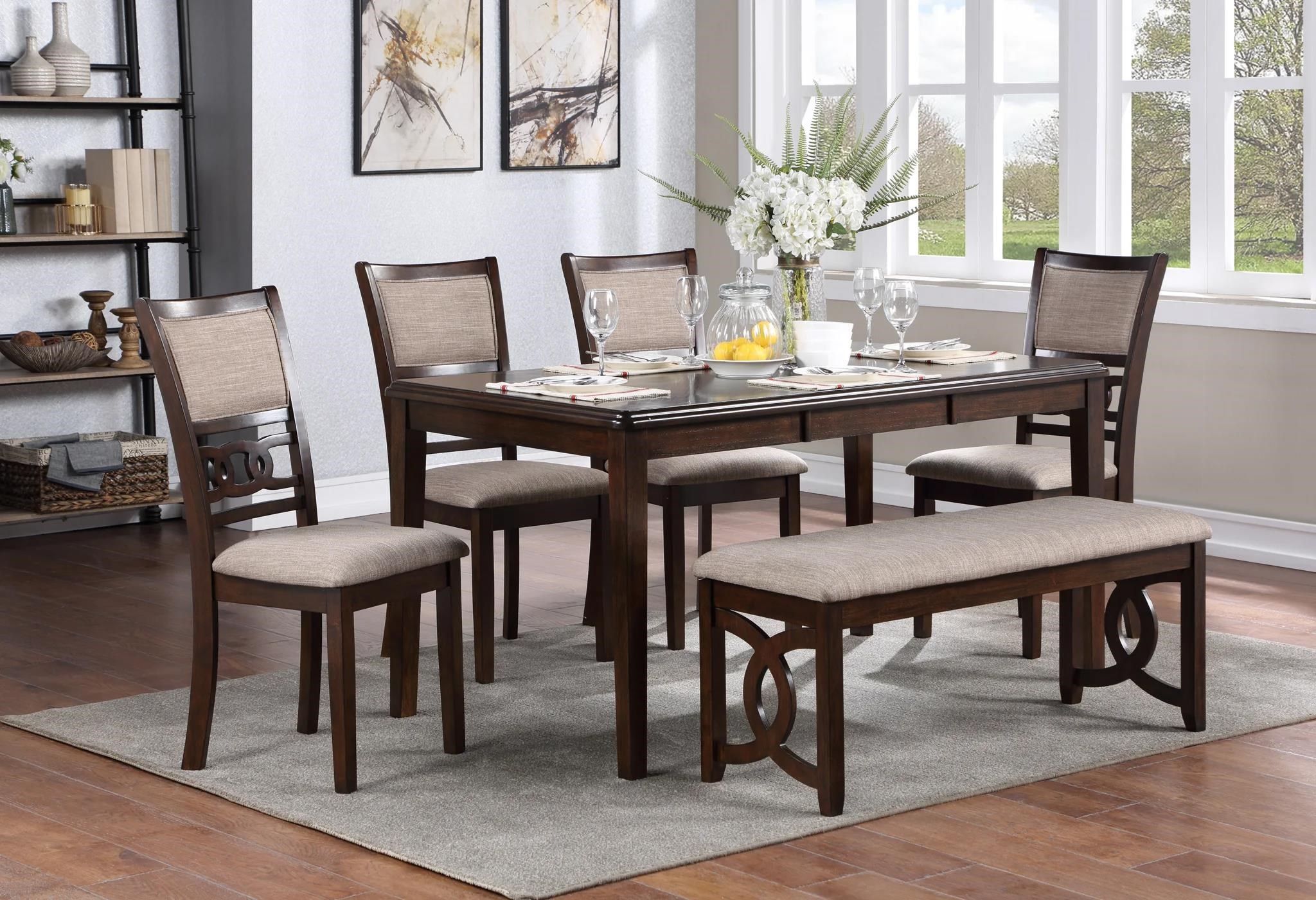 New Classic Gia 488217019 Contemporary 6 Piece Dining and Chair